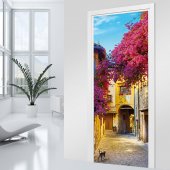 Stickers porte Place fleurie 