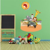 Autocollant Stickers enfant safari