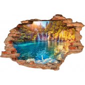 Stickers Trompe l'oeil 3D Lac