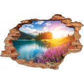 Stickers Trompe l'oeil 3D lac