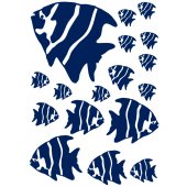 Kit 17 Stickers Poisson