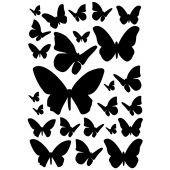 Kit 25 Stickers Papillon