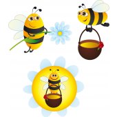 kit Stickers 3 abeilles