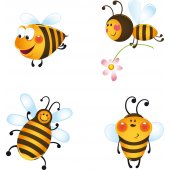 kit Stickers 4 abeilles
