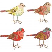 Kit stickers 4 oiseaux
