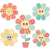 Kit stickers 5 fleurs