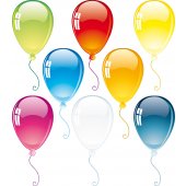 kit Stickers 8 ballons