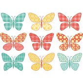 Kit stickers 9 papillons