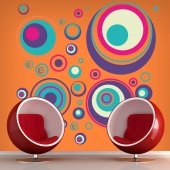 Autocollant Stickers mural ado kit cercles 