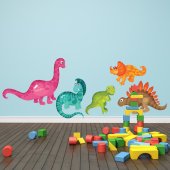 Autocollant Stickers mural enfant kit 5 dinosaures