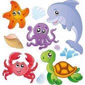kit Stickers enfants marin