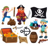 kit Stickers pirates