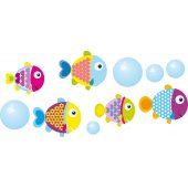 kit Stickers poissons et bulles