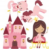 Kit stickers princesse