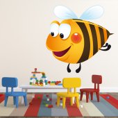 Autocollant Stickers mural enfant abeille