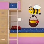 Autocollant Stickers mural enfant abeille