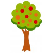 Stickers Arbre Fruits