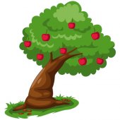 Stickers Arbre Pommes