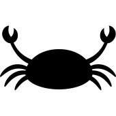 Stickers ardoise crabe