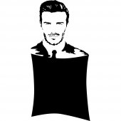 Stickers ardoise david beckham