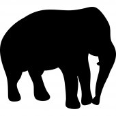 Stickers ardoise éléphant