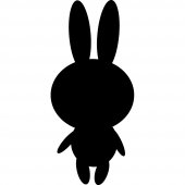 Stickers ardoise lapin