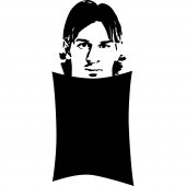 Stickers ardoise lionel messi