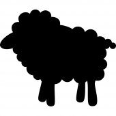 Stickers ardoise mouton