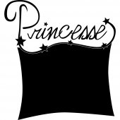 Stickers ardoise princesse