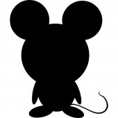 Stickers ardoise souris