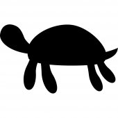 Stickers ardoise tortue