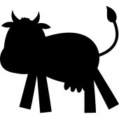 Stickers ardoise vache