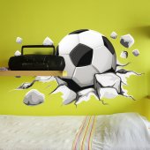 Autocollant Stickers mural ado ballon de foot