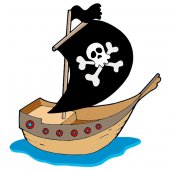 Stickers Bateau Pirate