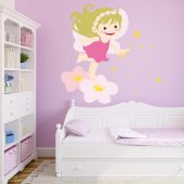 Autocollant Stickers mural enfant bebe fee 