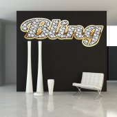 Autocollant Stickers muraux ado bling bling 