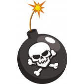 Stickers bombe pirate