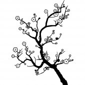 Stickers branche arbre fleur