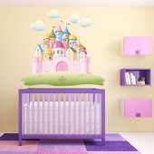 Autocollant Stickers muraux enfant chateau 