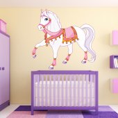 Autocollant Stickers muraux enfant cheval princier 