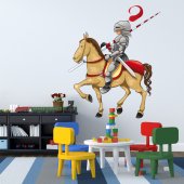 Autocollant Stickers mural enfant chevalier