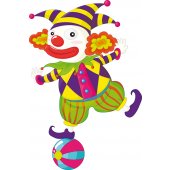 Autocollant Stickers muraux enfant clown