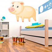 Autocollant Stickers mural enfant cochon