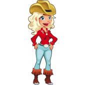 Stickers cowgirl