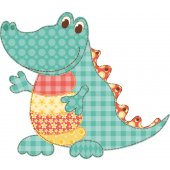 Autocollant Stickers mural enfant crocodile