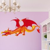 Autocollant Stickers mural enfant dragon 