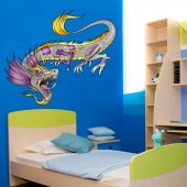 Autocollant Stickers muraux enfant dragon