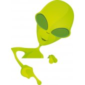 Autocollant Stickers mural enfant extraterrestre