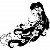 Stickers femme asiatique