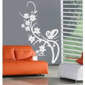 Stickers Fleur Papillon